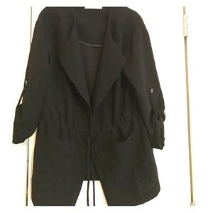 Astr crepe drapey jacket